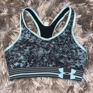UNDER ARMOUR Unlined Sports Bra Mint Black XS